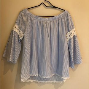 Joe’s collection off the shoulder top